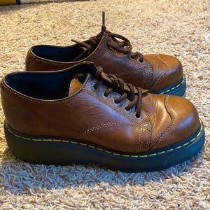 Brown doc martens